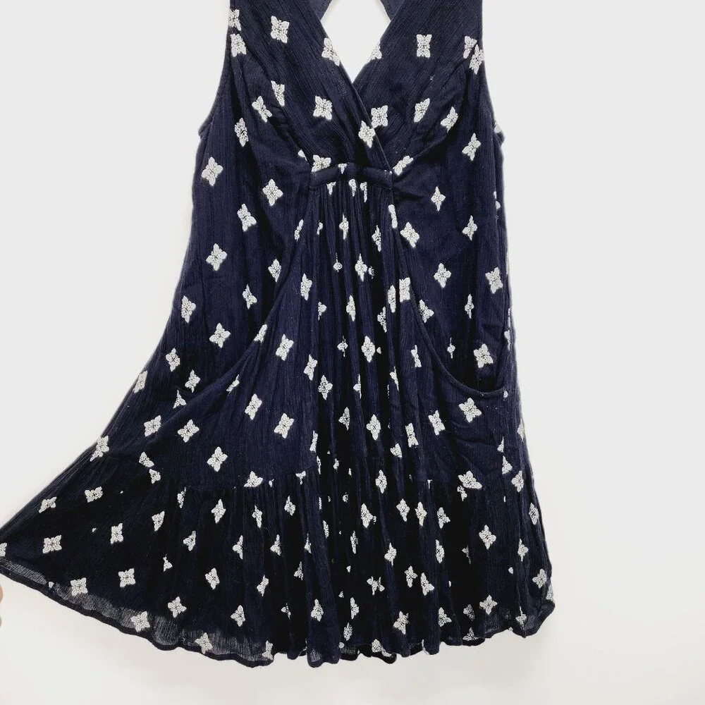 Free People Dress Womens Sleeveless Black & White Print Rayon Blend Size S - Picture 8 of 13